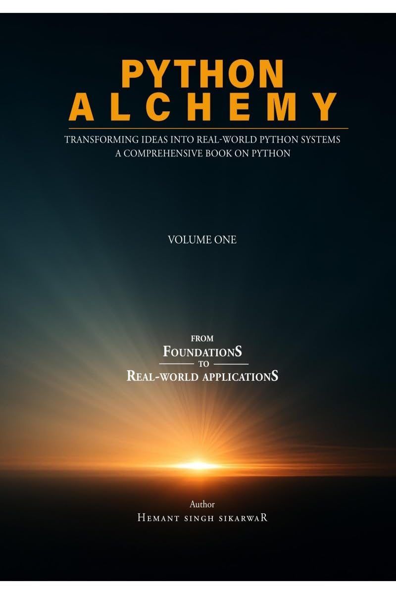 Python Alchemy  Volume One: Transforming Ideas into RealWorld Python Systems