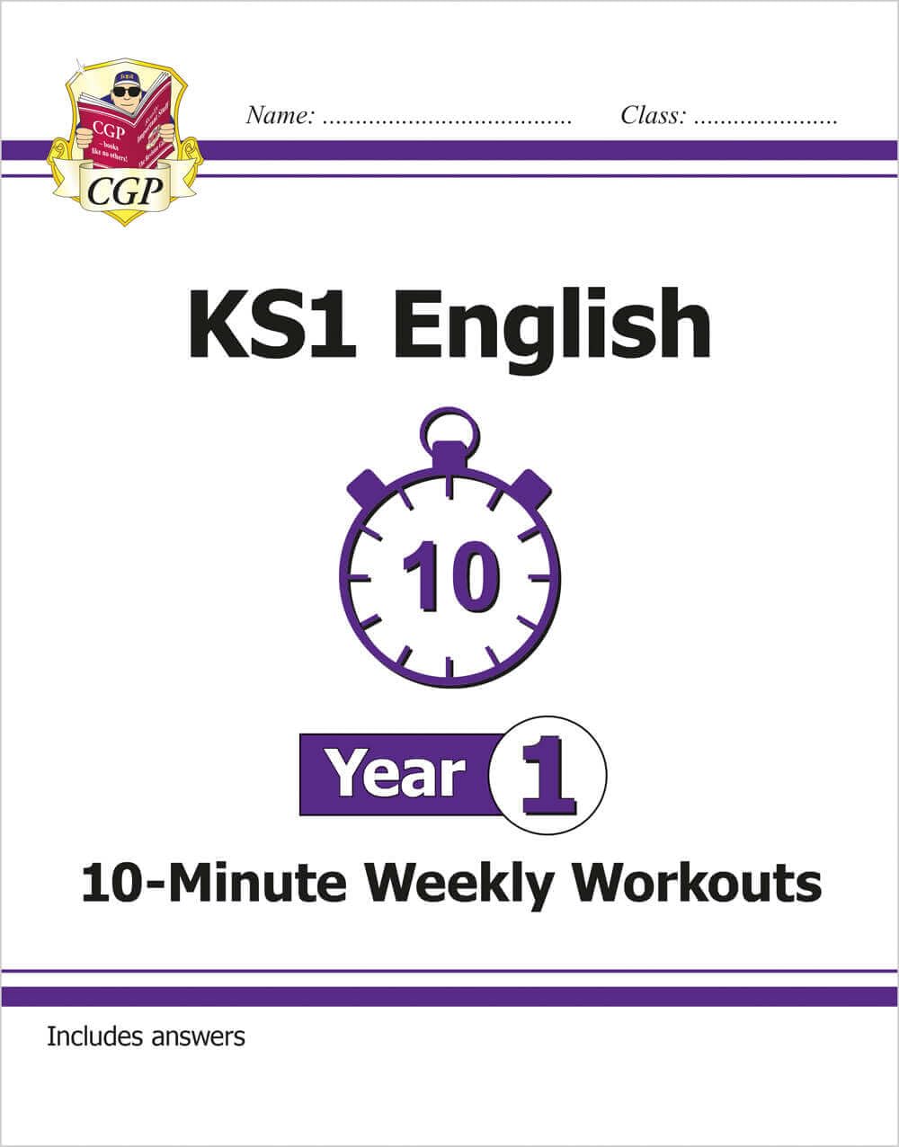 New KS1 English 10Minute Weekly Workouts  Year 1 (CGP KS1 English)