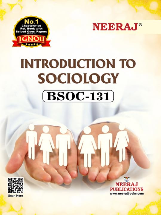 NEERAJ BSOC131 Introduction to Sociology IGNOUChapter Wise Help Book including Many Solved Sample Papers & Important Exam Not