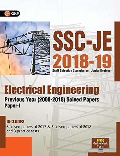 Ssc Je Electrical Engineering For Junior Engineers Previous Year Solved Papers (200818), 201819 For Paper I