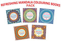 Refreshing Mandala Colouring Book for Adults Pack | A Set of 5 Books| Mandala Art Books