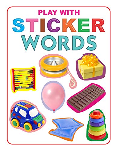 Play With Sticker  Words | Creative Sticker Activity Book for Children Age 35 Years | Early Vocabulary Building with Stickers | 