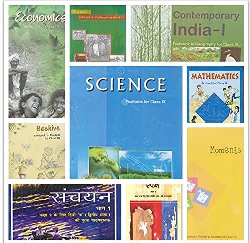 Ncert Textbook 10 Book Set For Class 9Th With HindiB (Sparsh,Sanchayan,Beehive,Moments ,Mathematics,Science,History,Geography,
