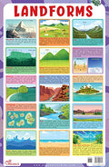Landforms  Thick Laminated Chart