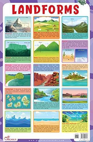 Landforms  Thick Laminated Chart