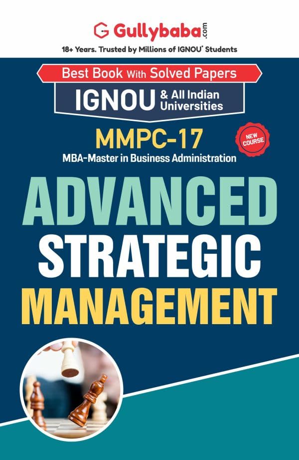 Gullybaba IGNOU MBF (New) 4th Sem MMPC17 Advanced Strategic Management in English
