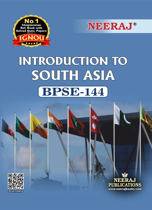 NEERAJ BPSE144 Introduction to South Asia IGNOUChapter Wise Help Book including Many Solved SAMPLE Papers & Important Exam No