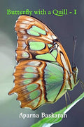 Butterfly With A Quill (Black And White)