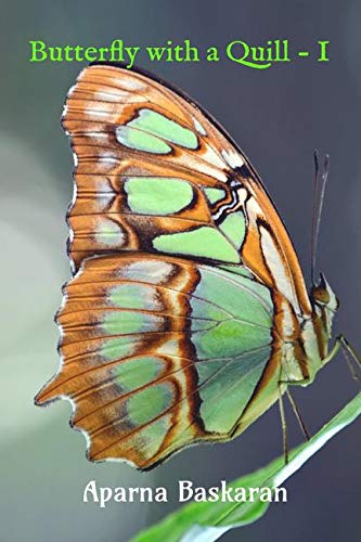 Butterfly With A Quill (Black And White)