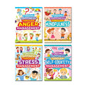 Finding Happiness Books Pack for Kids Ages 410 | Set of 4 Illustrated Activity and Story Workbooks on Anger Management, Mindful