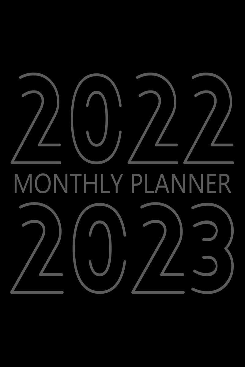 20222023 Monthly Planner : 24 Month Agenda, Monthly Organizer Book for Activities and Appointments, 2 Year Calendar Notebook, W