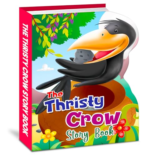 Hello Friend Books My Shaped Story Book: The Thirsty Crow  Shaped Story Board Book for Kids