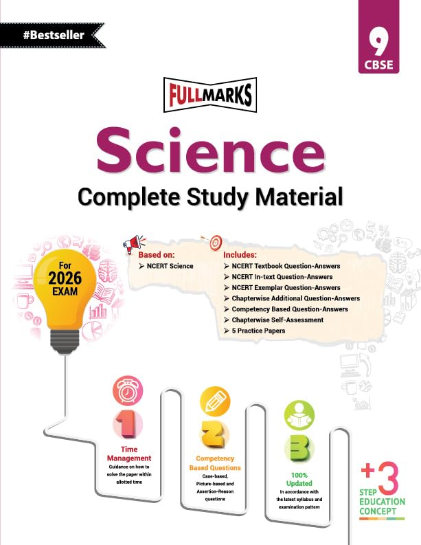 Full Marks Science Complete Study Material Class 9 | Based on New NCERT Science Textbook and CBSE Syllabus | Includes Chapterwis