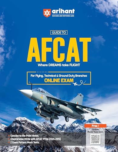 (Old Edition) Arihant Guide to AFCAT (For Flying, Technical And Ground Duty Branches)
