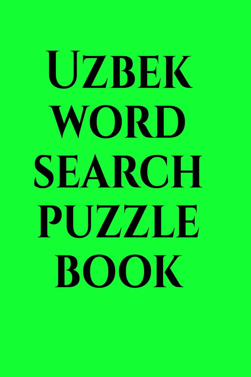 Uzbek word search puzzle book