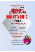 English Literature UGC NET JRF 2: Part 2 Units V VI VII VIII IX X