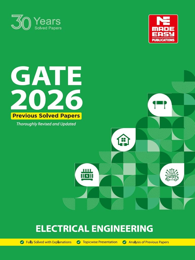 GATE 2026 Electrical Engineering Book | 30 Years Previous Year Solved Papers (19962025) | Chapterwise & Topicwise PYQs with Det