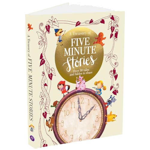 A Treasury of Five Minute Stories | Collection of Fables and WellLoved Fairy Tales Stories | For 8 to 10 Year Old