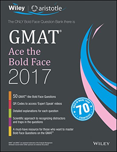 Wileys GMAT Ace the Bold Face 2017