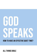 God Speaks : A Quiet Time Journal