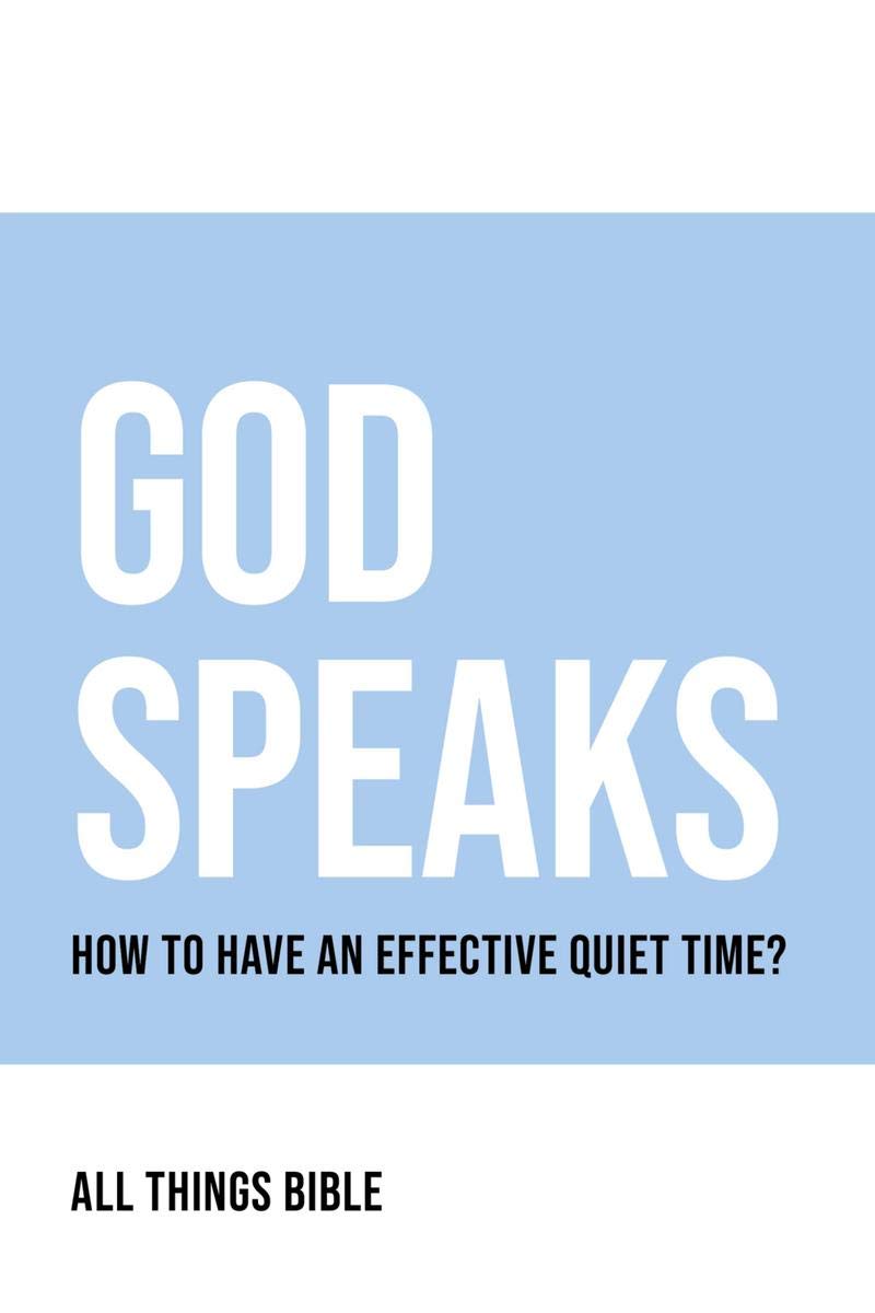 God Speaks : A Quiet Time Journal