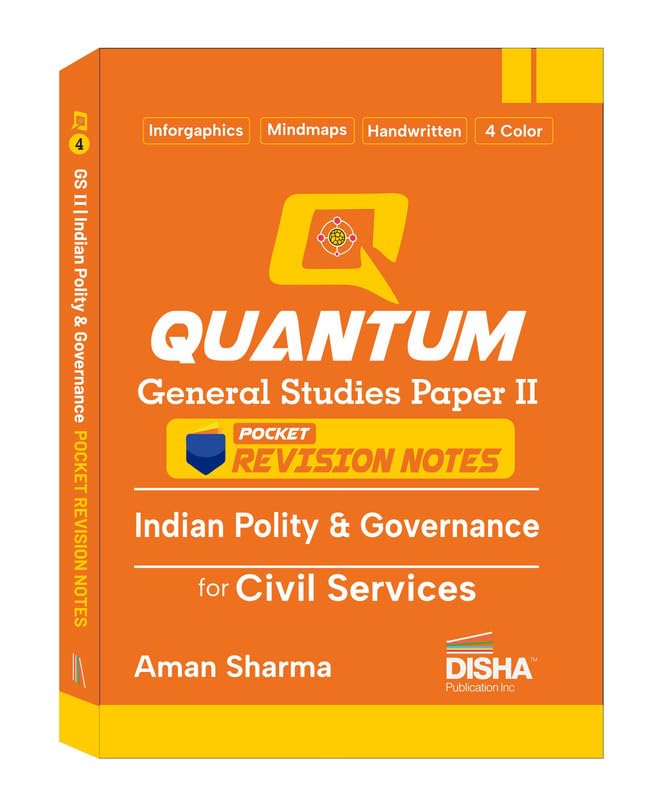 Disha Quantum General Studies Paper Ii Indian Polity & Governance Pocket Revision Notes For Civil Services | Upsc & State Psc Pr