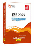 Ese 2025: Preliminary Exam: Civil Engineering Objective Solved Paper Vol1
