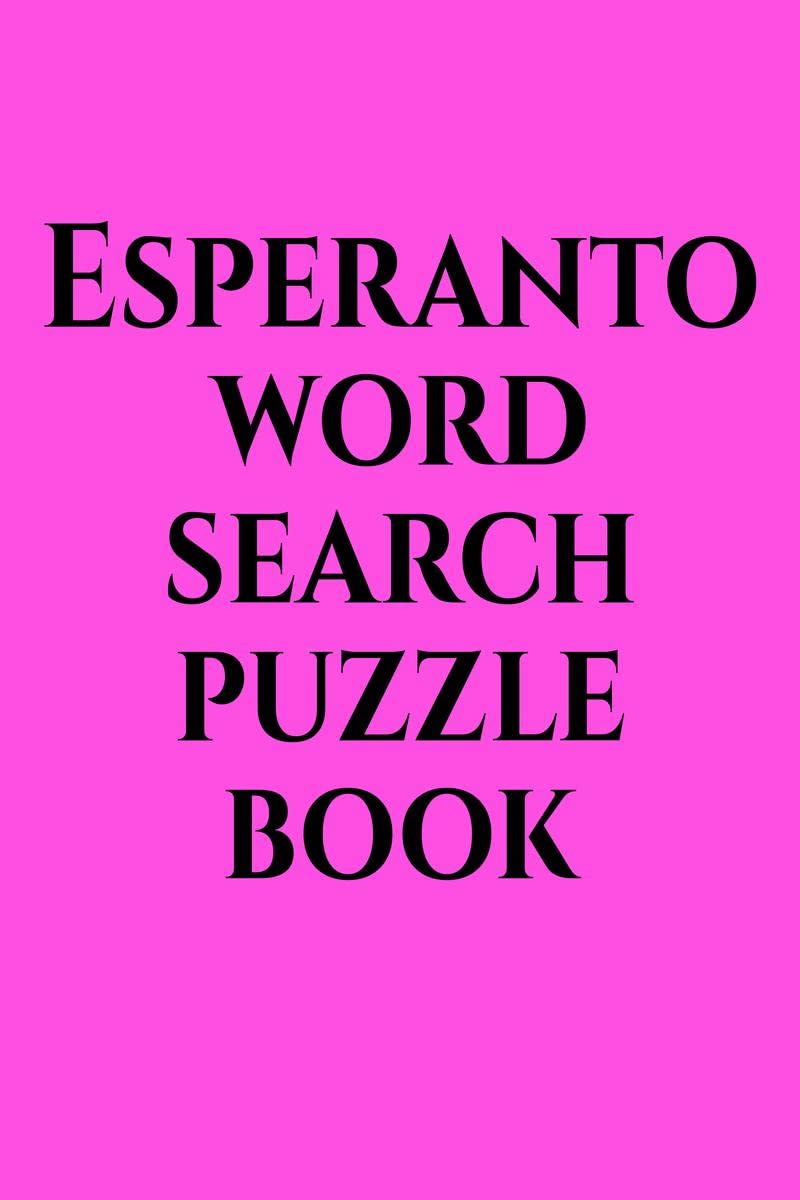Esperanto word search puzzle book
