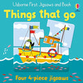 Usborne First Jigsaws And Book: Things that go: The enchanting story from New York Times bestselling author Katherine Applegate