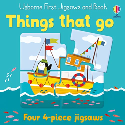 Usborne First Jigsaws And Book: Things that go: The enchanting story from New York Times bestselling author Katherine Applegate
