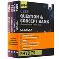 PW CBSE Question & Concept Bank (QCB) Class 12 Physics, Chemistry, Mathematics and English Combo Set of 4 Books Chapterwise and