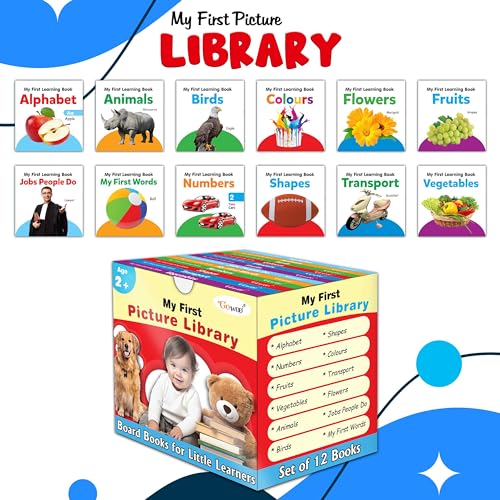 Childrens educational board book collection (Red Edition) : Kids First Library Box, Learning book for preschoolers, Educatio