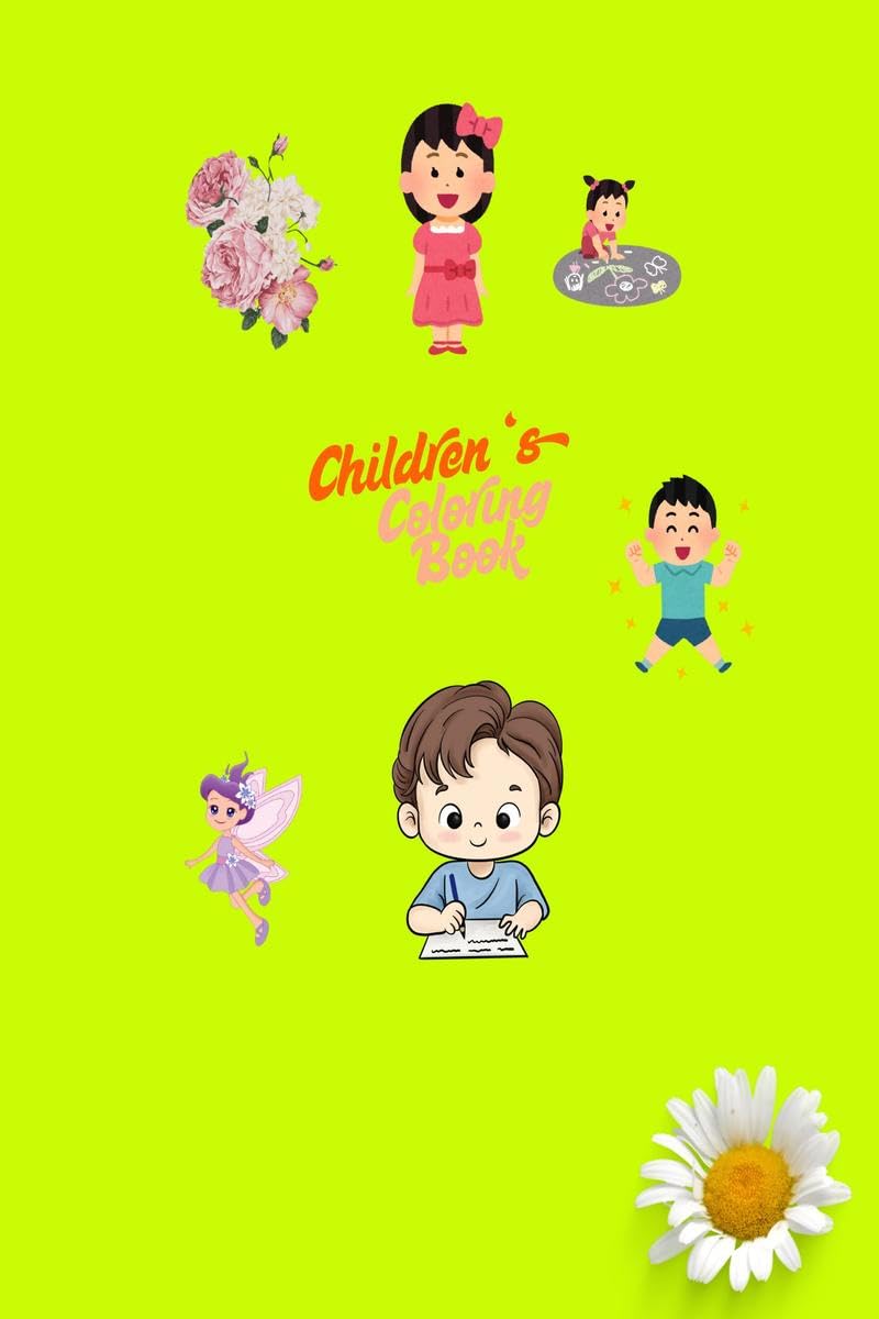 Childrens Coloring Book: Coloring book for kids includes animals,flowers,scenery ,mandala etc