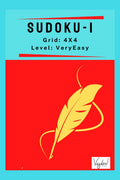Sudoku Puzzles  Book 1 : (4X4, Very Easy Level)