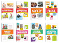 My First Book of Action Words, Opposites, Safety, Flags and more : vocabulary builder for toddlers, interactive learning book, 
