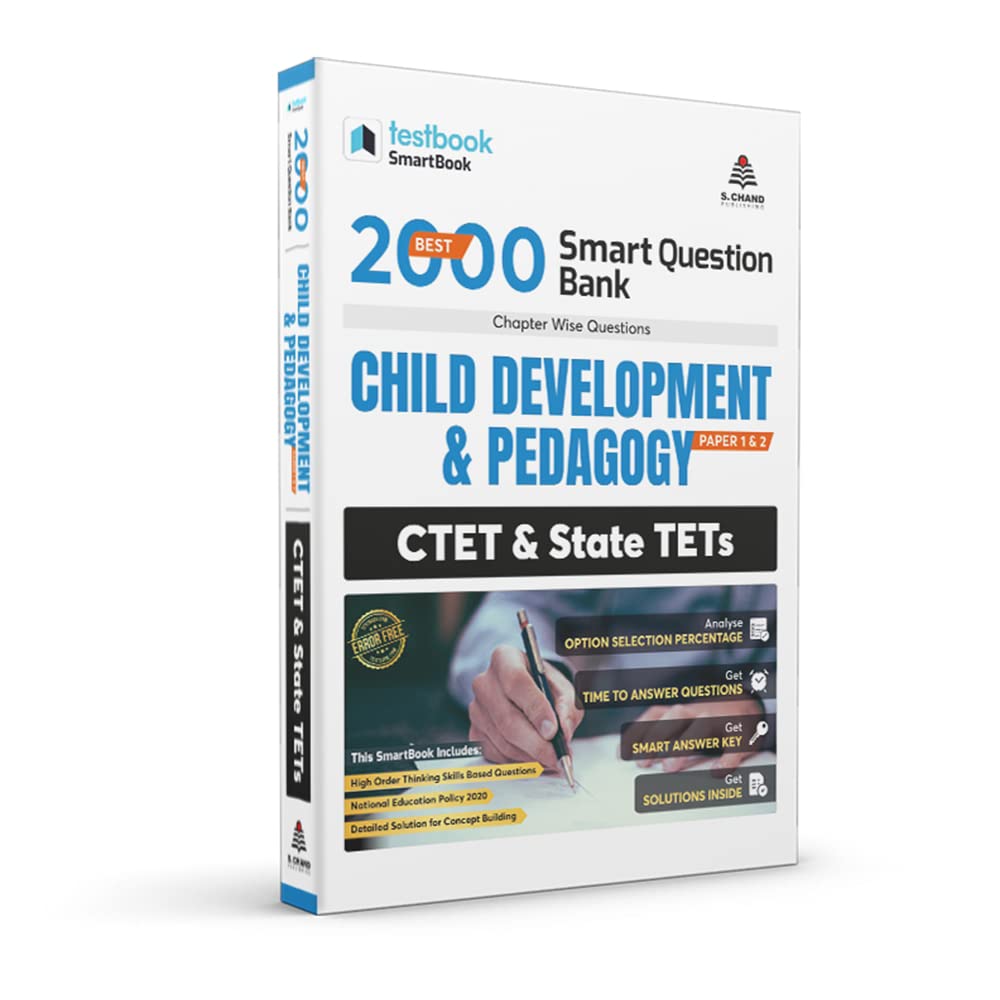 CTET Best 2000 Smart Question Bank Child Development and Pedagogy | Paper I and II (Paperback, Testbook)