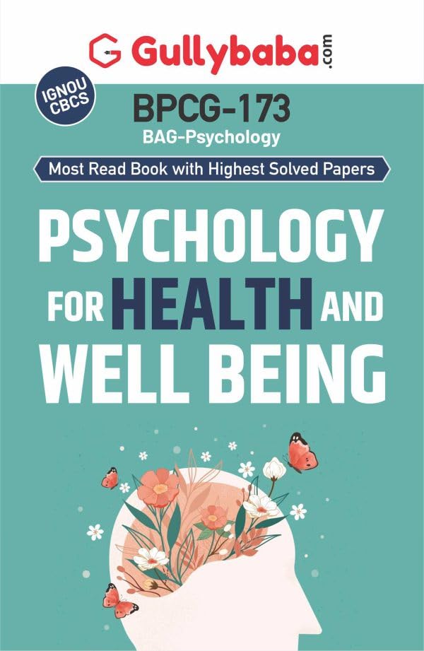 Gullybaba IGNOU BSCG 3rd, 5th Sem BPCG173 Psychology for Health and Well Being in English