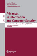Advances in Information and Computer Security: Second International Workshop on Security, IWSEC 2007, Nara, Japan, October 2931