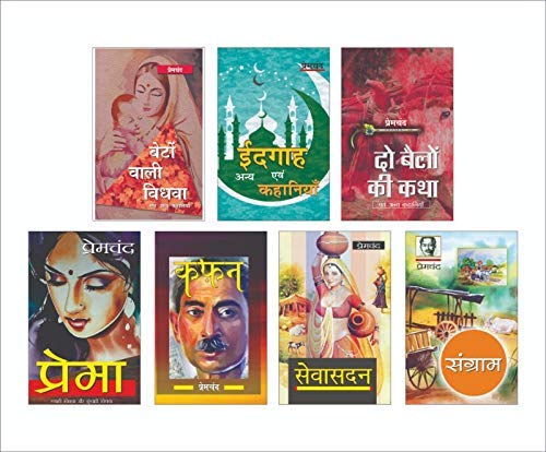 Premchand  Novels (A Set of 7 Books)