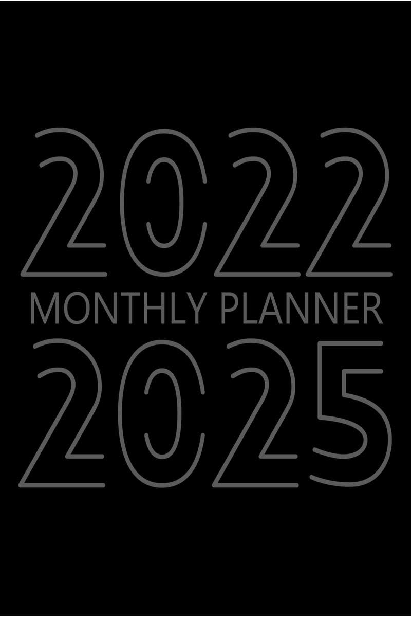20222025 Monthly Planner : 48 Month Agenda, Monthly Organizer Book for Activities and Appointments, 4 Year Calendar Notebook, W