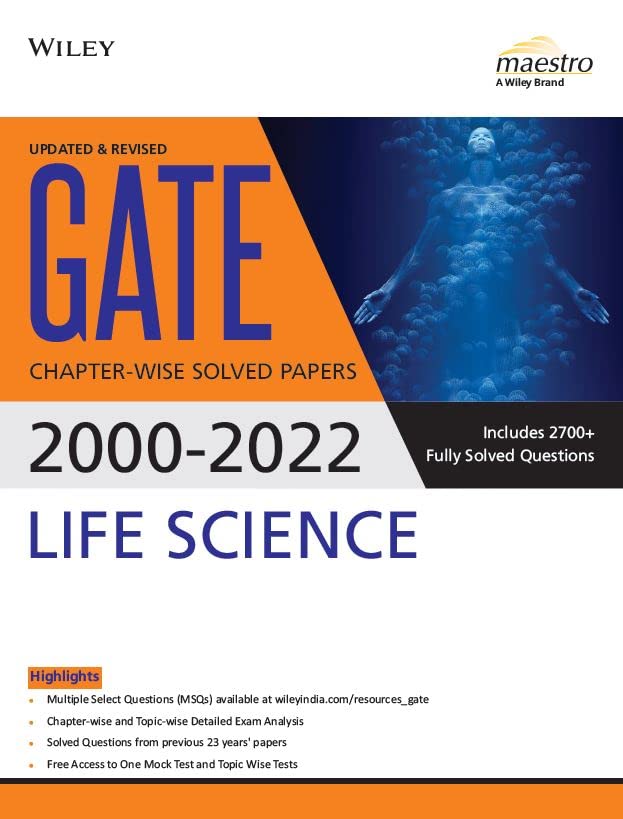 Wileys GATE Life Science ChapterWise Solved Papers (20002022)