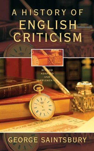 A History Of English Criticism