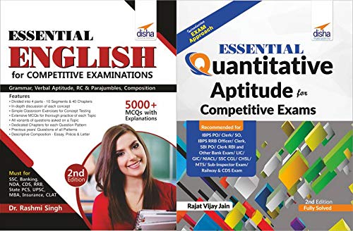 Essential English & Essential Quantitative Aptitude For Competitive Examinations