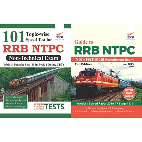 Crack RRB NTPC Non Technical Exam (Guide + 101 Topicwise Tests + 14 Practice Sets Online/ Offline) 2nd Edition