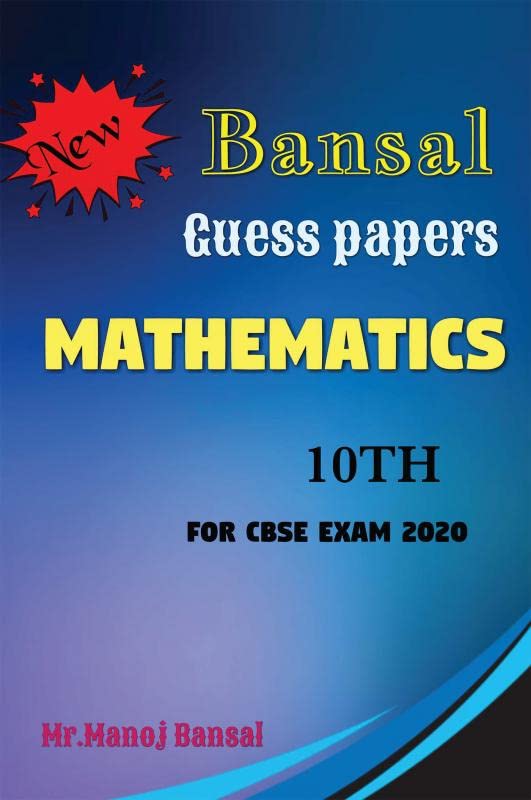 Bansal Guess Papers Mathematics 10Th Cbse