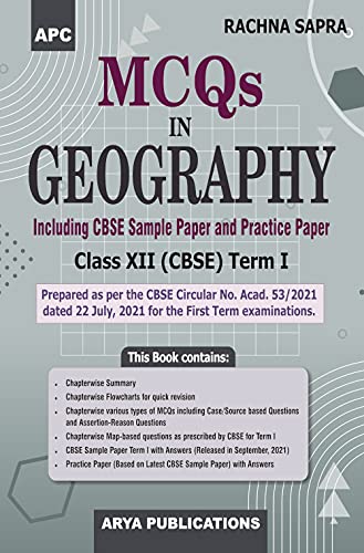 Mcqs In Geography, TermI, ClassXii