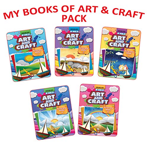 Art & Craft Activity 5 Books Pack for Kids Ages 410 | 200 Pages of Drawing, Colouring, Paper Folding & Creative Crafts | Fun Ed