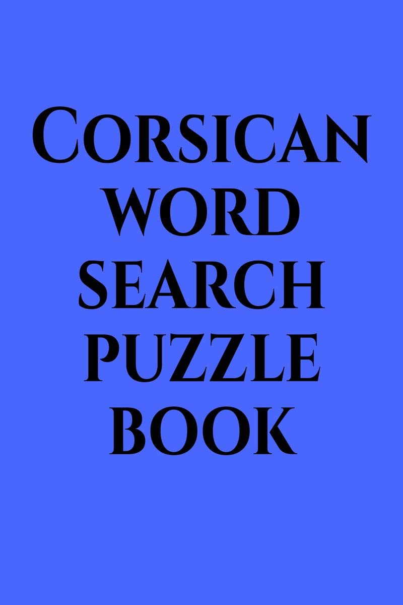 Corsican word search puzzle book