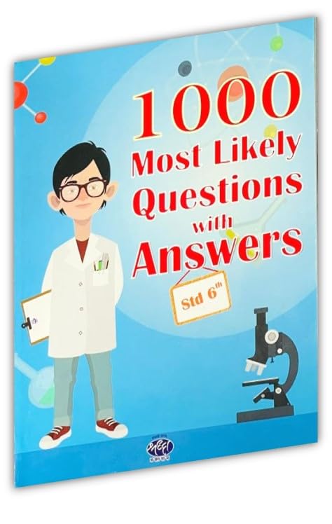 Shraddha Prakashan Std 6 Paper set (1000 MOST LIKELY QUESTIONS WITH ANSWERS MCQs) For Dr. Homi Bhabha Bal Vaidyanki Competition 