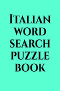 Italian word search puzzle book